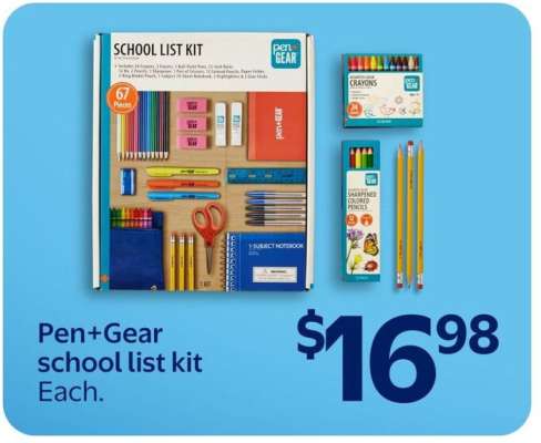 Pen+Gear school list kit