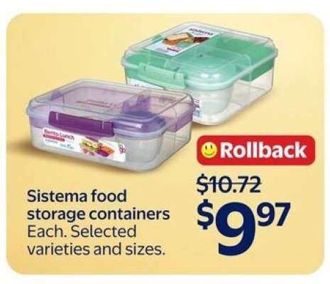 Sistema Food Storage Containers