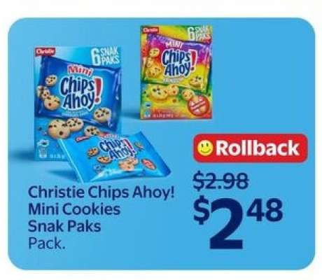 Christie Chips Ahoy! Mini Cookies Snak Paks