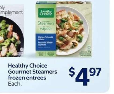 Healthy Choice Gourmet Steamers Frozen Entrees