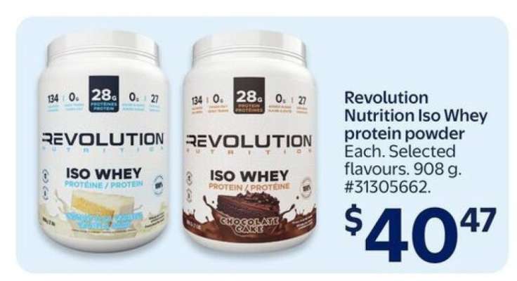 Revolution Nutrition iso whey protein powder