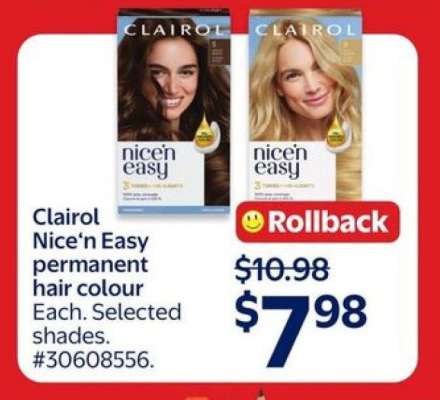 Clairol Nice'n Easy Permanent Hair Colour