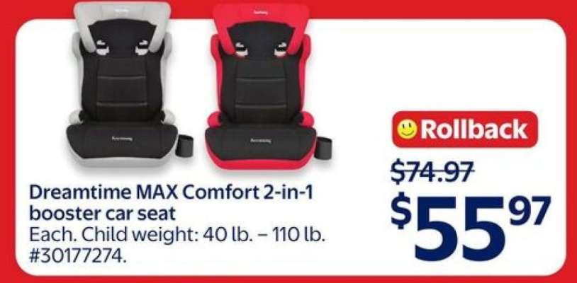 Dreamtime MAX Comfort 2-in-1 Booster Car Seat