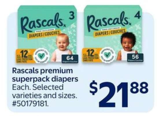 Rascals Premium Superpack Diapers