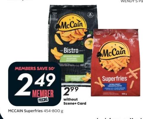 MCCAIN Superfries 454-800 g