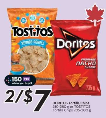 Doritos or Tostitos Tortilla Chips