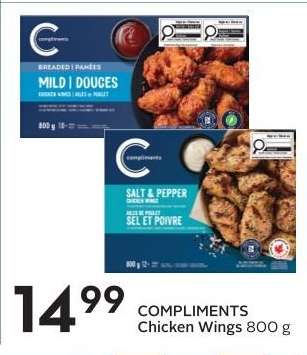COMPLIMENTS Chicken Wings 800 g