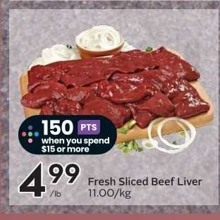Fresh Sliced Beef Liver