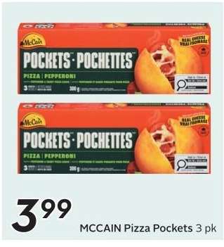 MCCAIN Pizza Pockets 3 pk