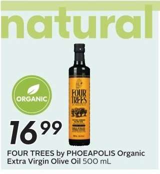 FOUR TREES by PHOEAPOLIS Organic Extra Virgin Olive Oil 500 mL