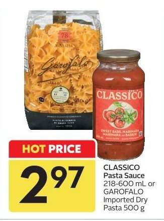 CLASSICO Pasta Sauce or GAROFALO Imported Dry Pasta