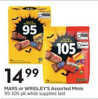 MARS or WRIGLEY'S Assorted Minis