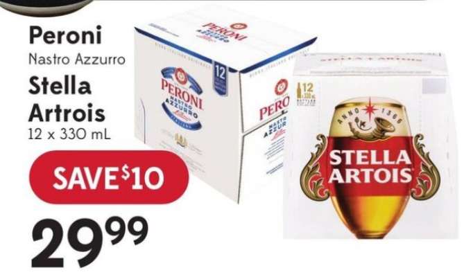 Peroni Nastro Azzurro Stella Artois