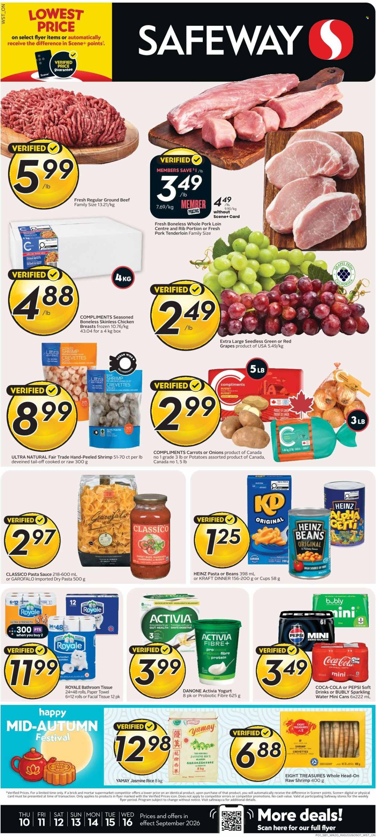 Safeway flyer  - September 10, 2026 - September 16, 2026. Page 1