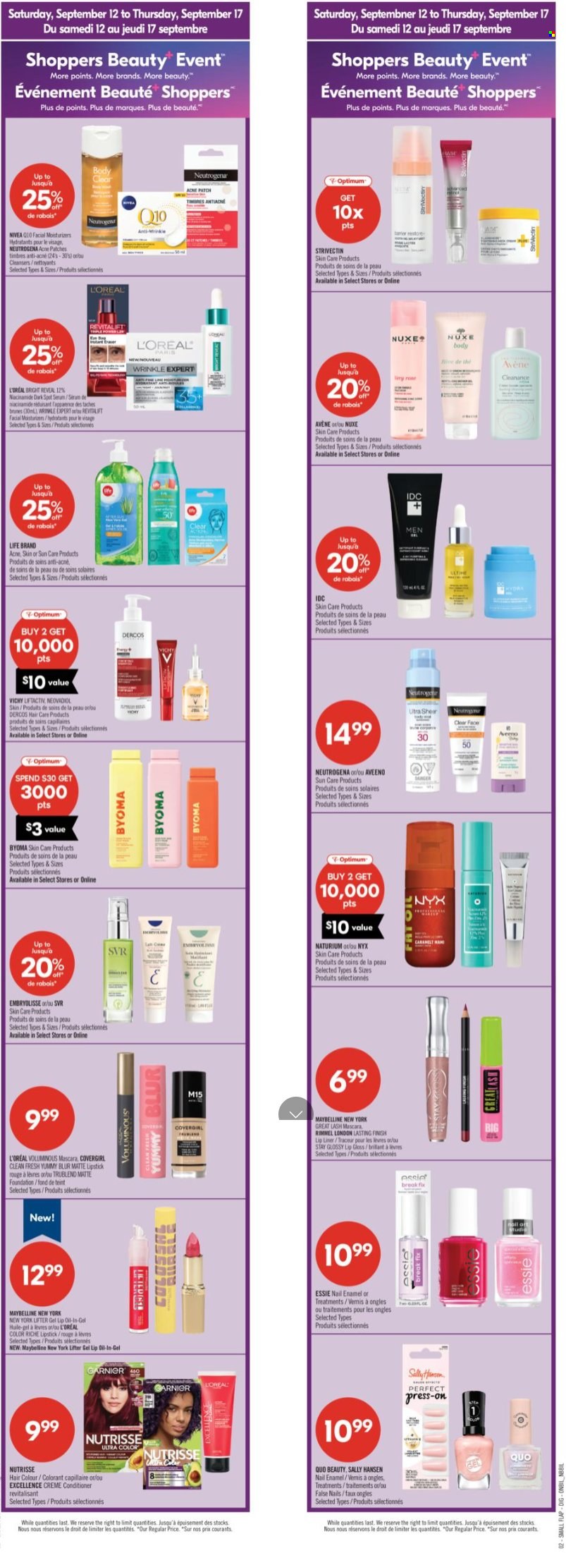 Shoppers Drug Mart flyer  - September 12, 2026 - September 17, 2026. Page 3