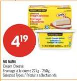 No Name Cream Cheese