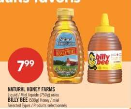 NATURAL HONEY FARMS / BILLY BEE