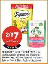 DELECTABLES SQUEEZE UP, GREENIES Feline Dental / TEMPTATIONS Cat Treats