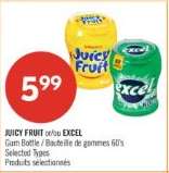 JUICY FRUIT or/or EXCEL