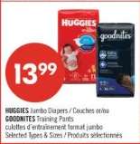 HUGGIES Jumbo Diapers / GOODNITES Training Pants