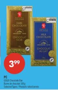 PC GOLD CHOCOLATE BAR