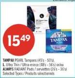 Tampax Pearl Tampons