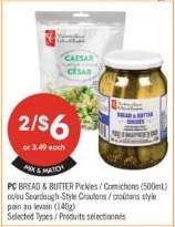 PC BREAD & BUTTER Pickles / Cornichons