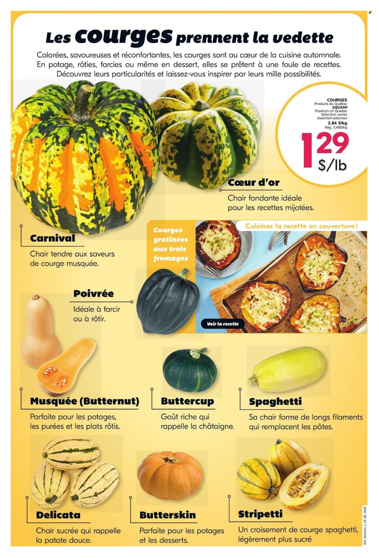 IGA flyer  - September 24, 2026 - October 14, 2026. Page 2