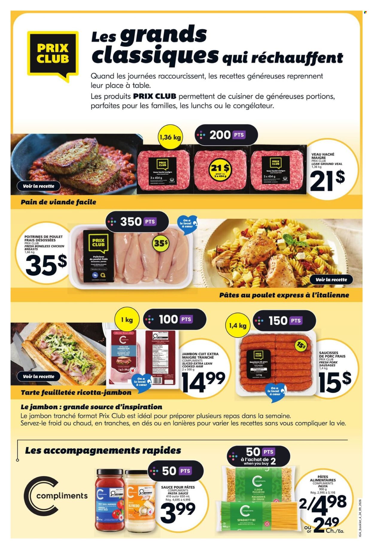 IGA flyer  - September 24, 2026 - October 14, 2026. Page 4