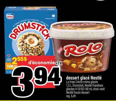 DESSERT GLACÉ NESTLÉ