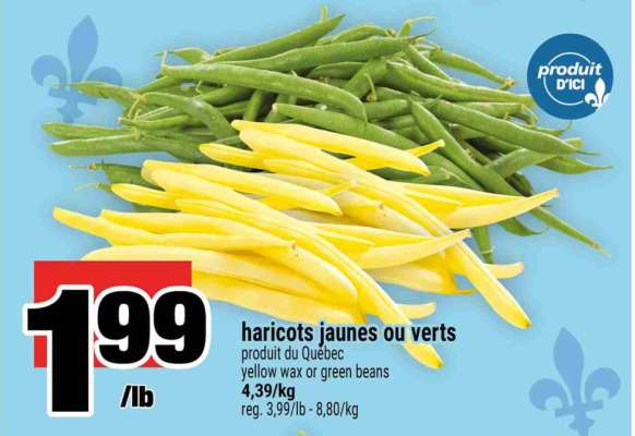 haricots jaunes ou verts