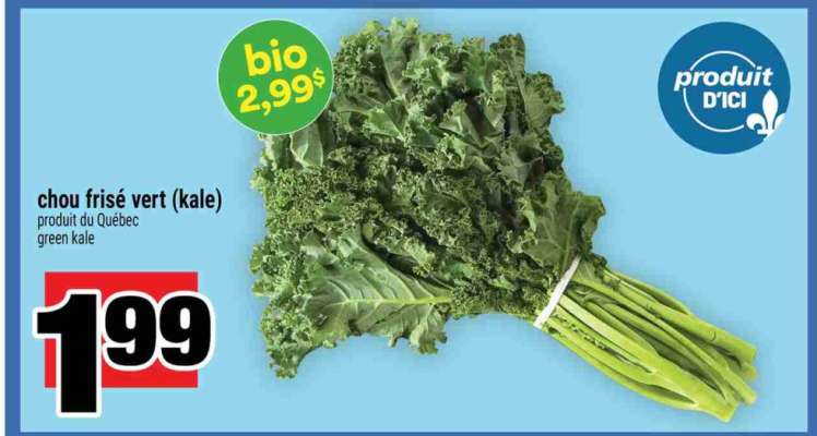 chou frisé vert (kalé)