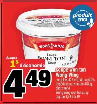 SOUPE WON TON WONG WING