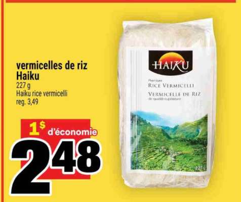 vermicelles de riz Haiku