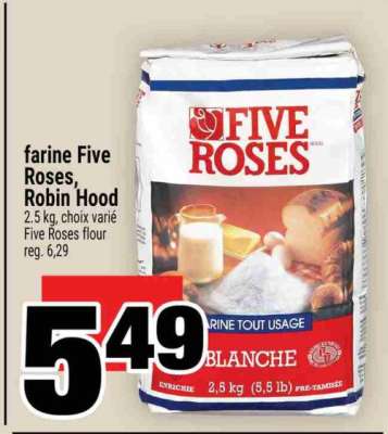 FARINE FIVE ROSES, ROBIN HOOD