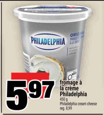 FROMAGE À LA CRÈME PHILADELPHIA