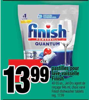pastilles pour lave-vaisselle Finish