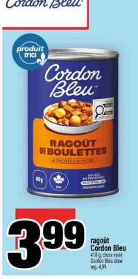 RAGOÛT CORDON BLEU