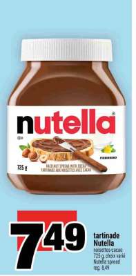 TARTINADE NUTELLA