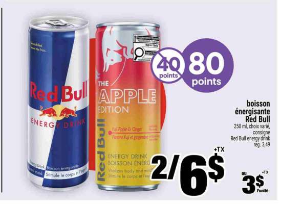 BOISSON ÉNERGISANTE RED BULL