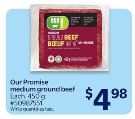 Our Promise medium ground beef