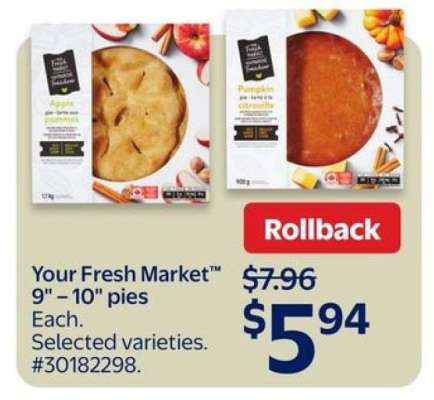 Your Fresh Market™ 9" – 10" pies