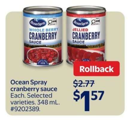 Ocean Spray Cranberry Sauce