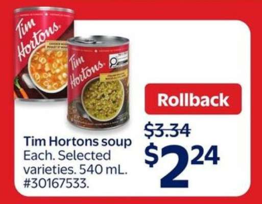 Tim Hortons Soup