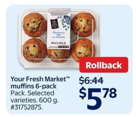 Your Fresh Market Muffins 6-Pack