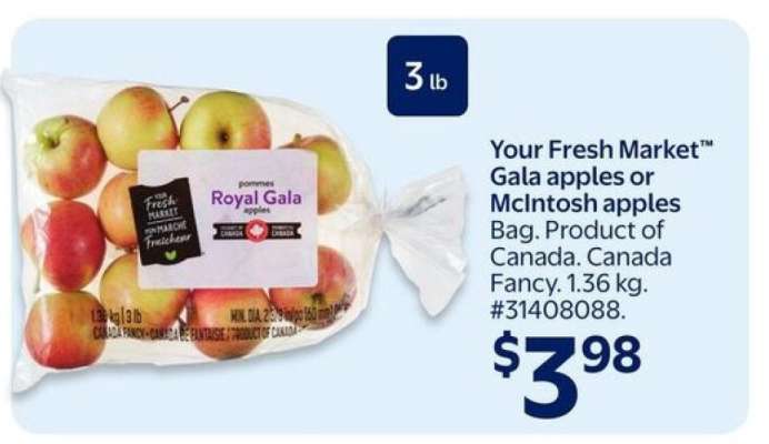 Your Fresh Market™ Gala apples or McIntosh apples