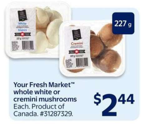 Your Fresh Market™ whole white or cremini mushrooms