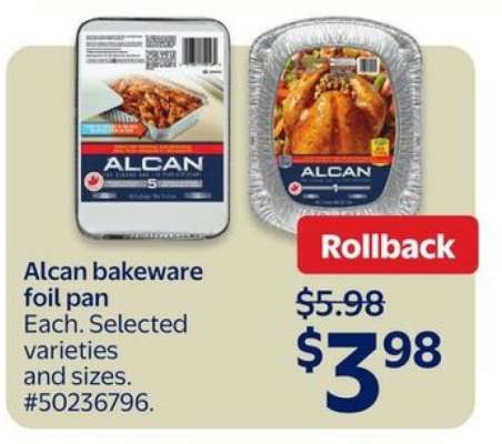 Alcan Bakeware Foil Pan