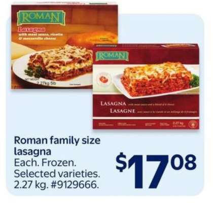 Roman family size lasagna