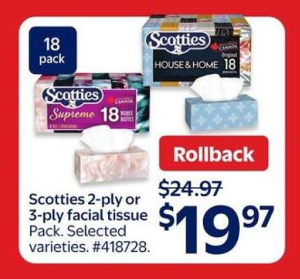 Scotties Facial Tissue